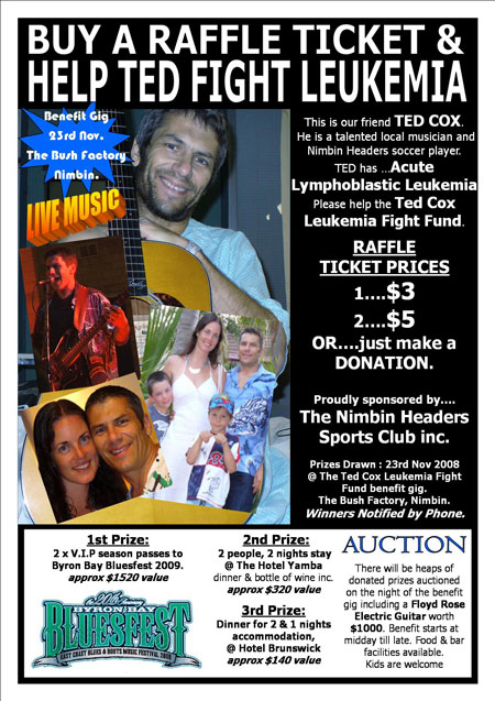Ted Cox Leukemia Fight Fund poster